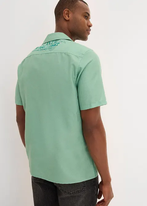 Kortermet skjorte i ren bomull, bonprix