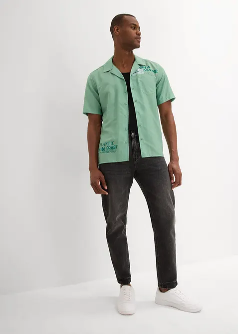 Kortermet skjorte i ren bomull, bonprix