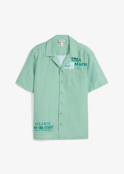 Kortermet skjorte i ren bomull, bonprix