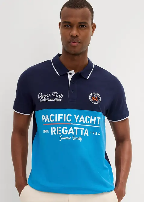 Piké-poloskjorte i ren økologisk bomull, kortermet, bonprix