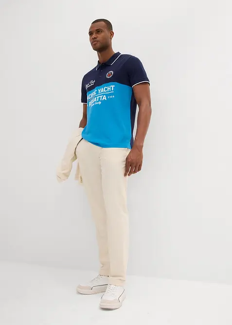 Piké-poloskjorte i ren økologisk bomull, kortermet, bonprix