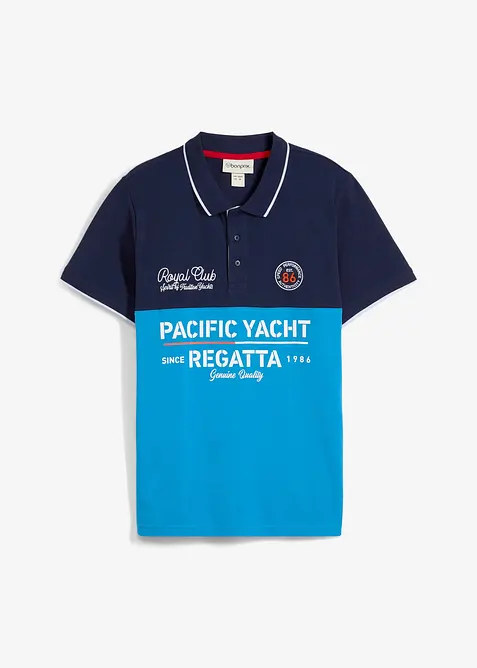 Piké-poloskjorte i ren økologisk bomull, kortermet, bonprix