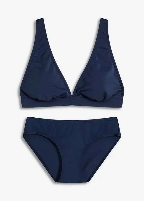 Bikini (2-delt sett) i skinnende materiale, bonprix