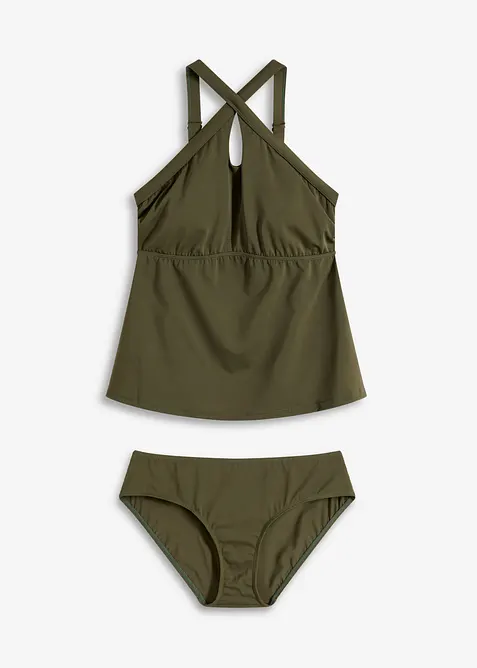 Tankini (2-delt sett) med kryssende stropper, bonprix