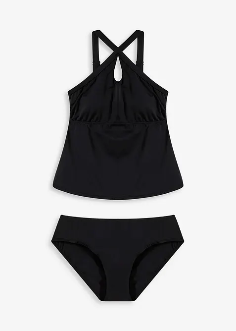 Tankini (2-delt sett) med kryssende stropper, bonprix