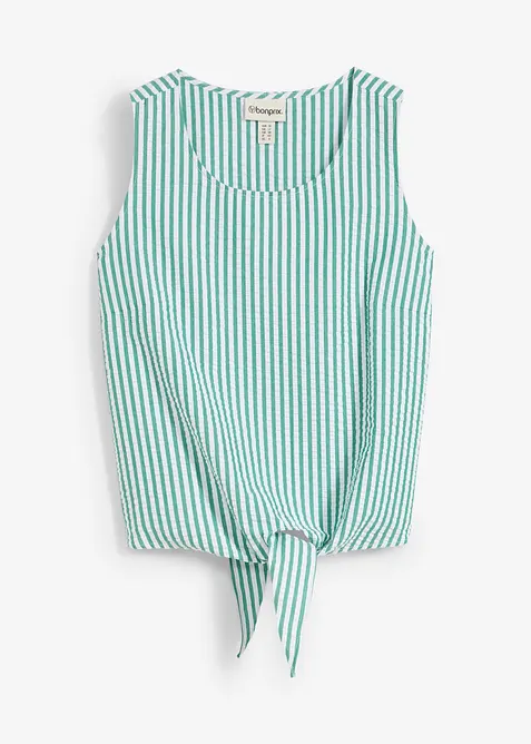 Blusetopp i 100% bomull, bonprix