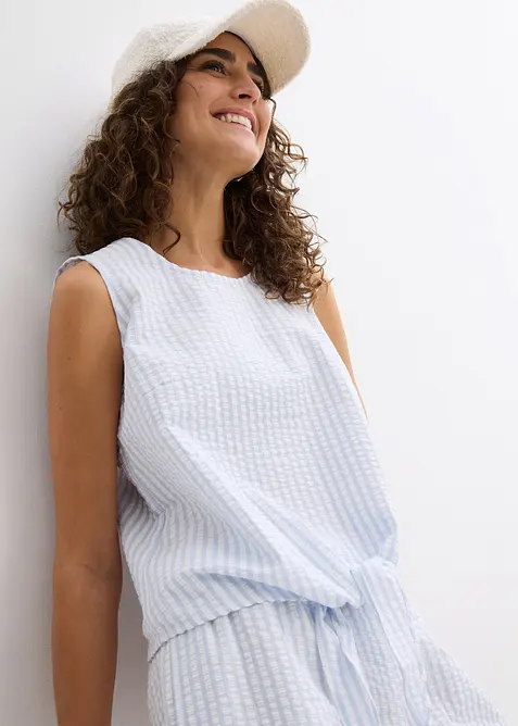 Blusetopp i 100% bomull, bonprix