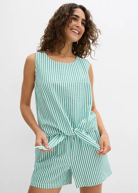 Blusetopp i 100% bomull, bonprix