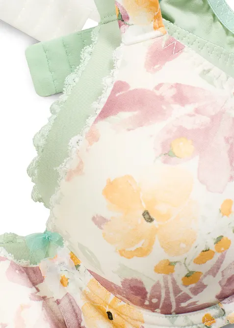 Padded-BH med bøyle i økologisk bomull (2-pack), bonprix