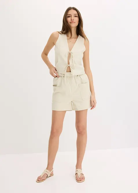 Vest med knyting, bonprix