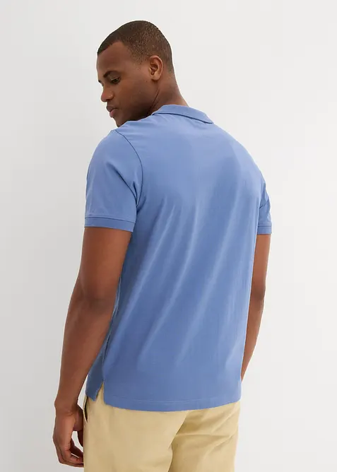 Jersey-poloskjorte (2-pack) i 100%  &oslash;kologisk bomull, bonprix