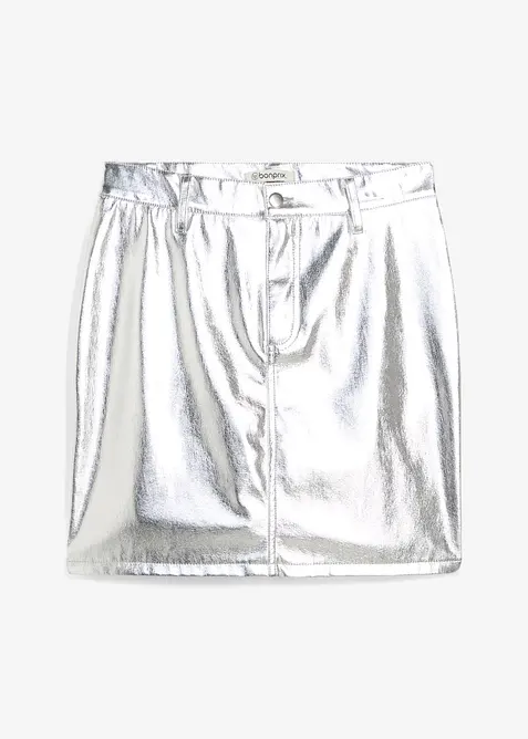 Metallic miniskjørt, bonprix