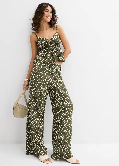 Slip on-bukse i fint fallende viskose, bonprix