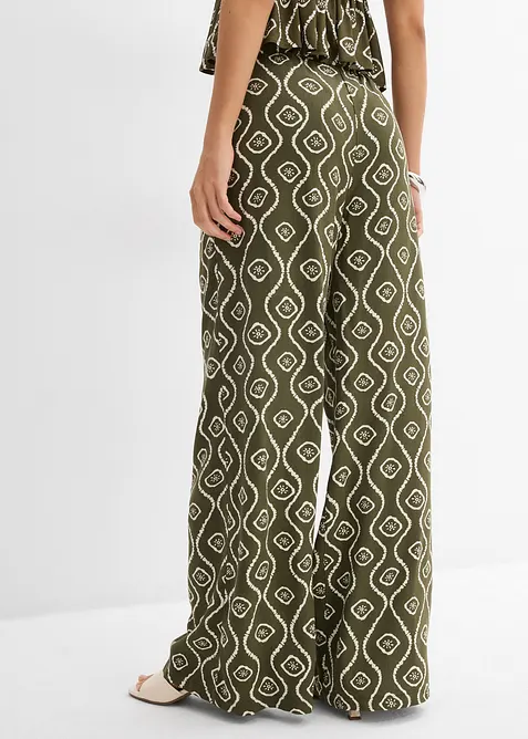 Slip on-bukse i fint fallende viskose, bonprix