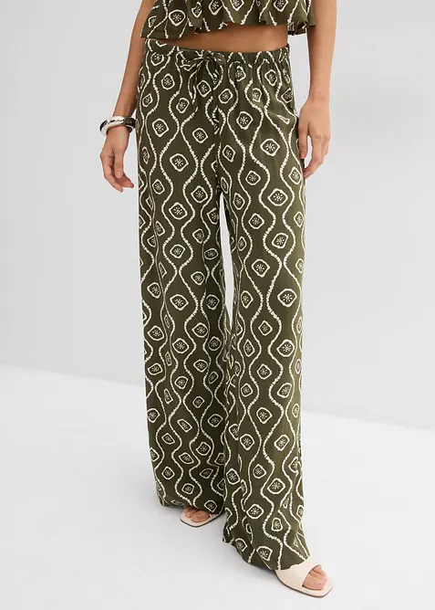 Slip on-bukse i fint fallende viskose, bonprix