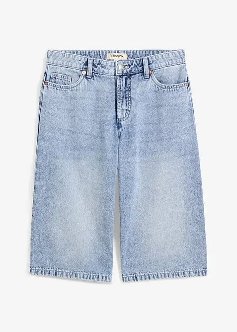 Bermudashorts i denim Mid Waist, Low Stretch, bonprix