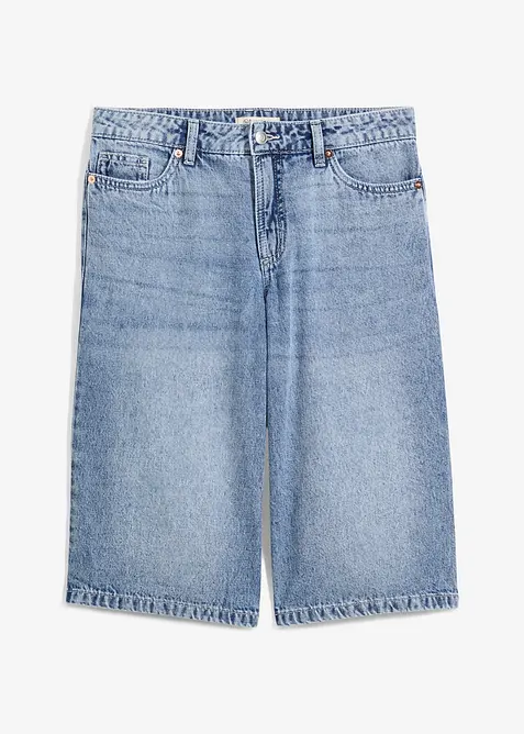 Bermudashorts i denim Mid Waist, Low Stretch, bonprix