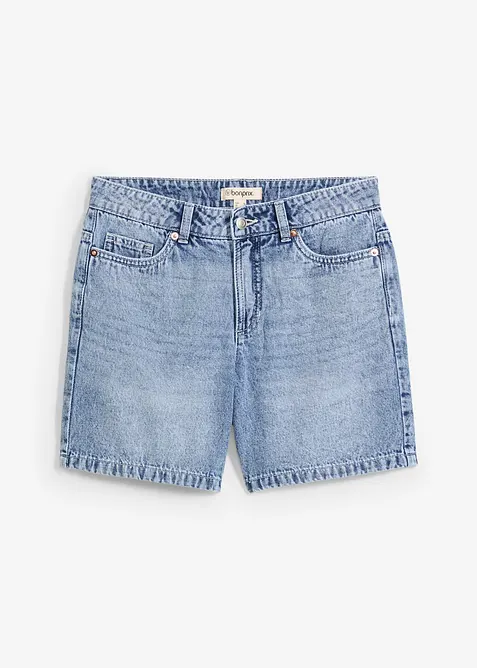Bermudashorts i denim Mid Waist, Low Stretch, bonprix