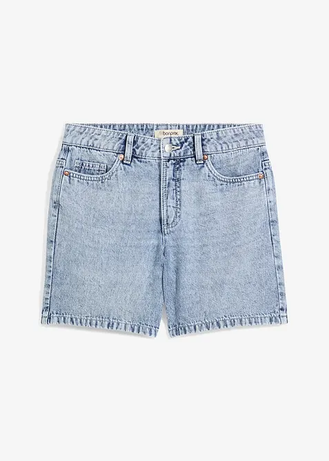 Bermudashorts i denim Mid Waist, Low Stretch, bonprix