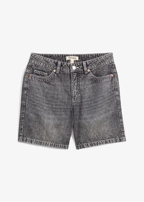 Bermudashorts i denim Mid Waist, Low Stretch, bonprix