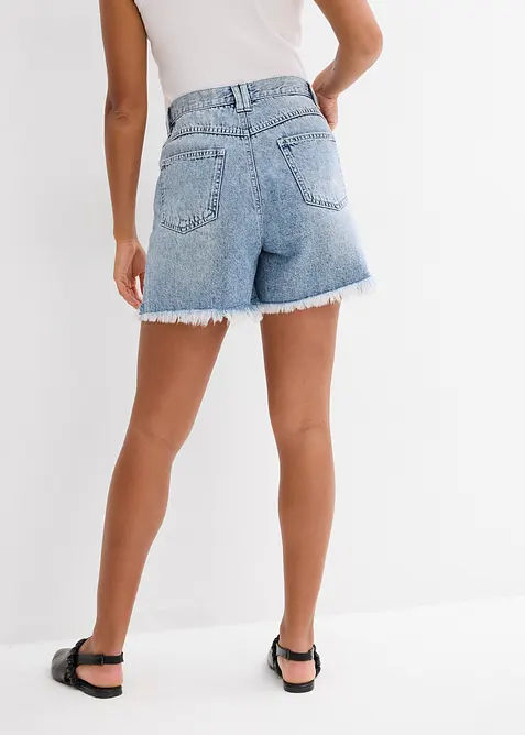 Jeansshorts High Waist, Low Stretch, bonprix