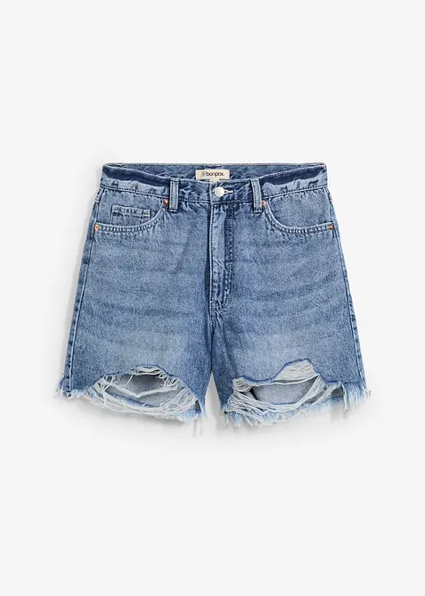 Jeansshorts High Waist, Low Stretch, bonprix
