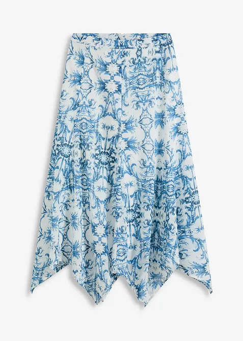 Skjørt med snipper i falden, bonprix