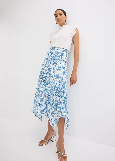 Skj&oslash;rt med snipper i falden, bonprix