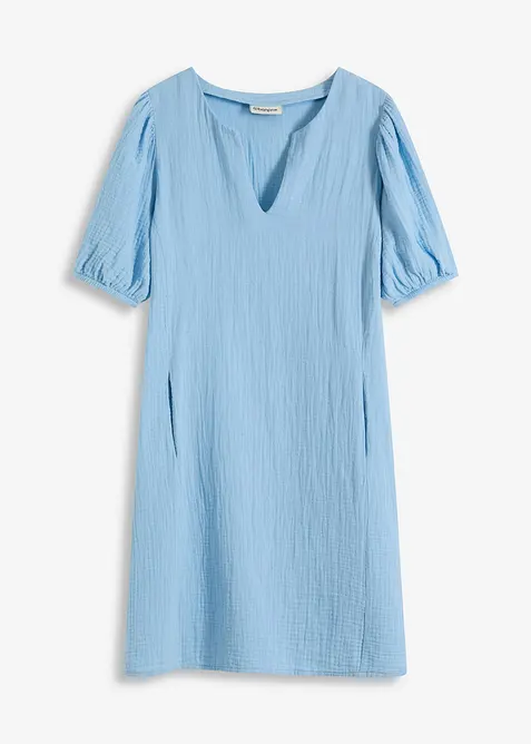 Kort kjole av musselin, bonprix