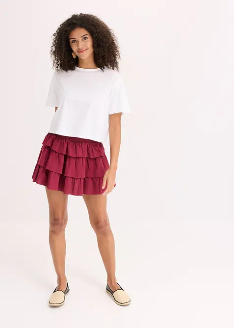 Oversized topp av ren &oslash;kologisk bomull, bonprix