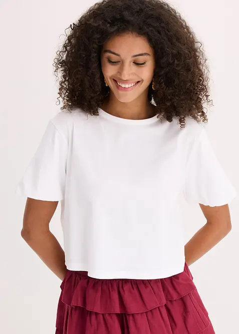 Oversized topp av ren &oslash;kologisk bomull, bonprix