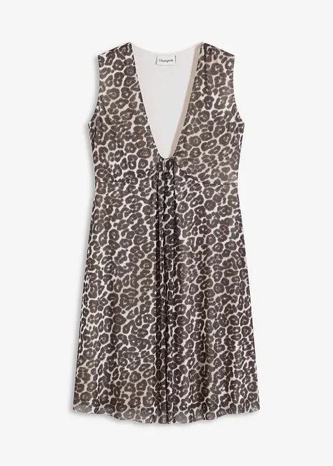 Minikjole med mesh, bonprix