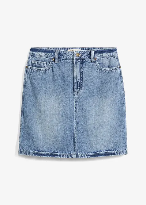 Denimskj&oslash;rt Mid Waist, Low Stretch, bonprix