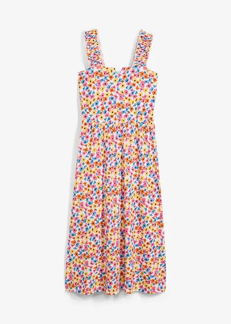 Trikotkjole i bomull med viskose, bonprix