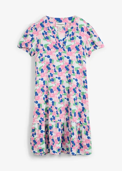 Kjole i myk musselin, bonprix