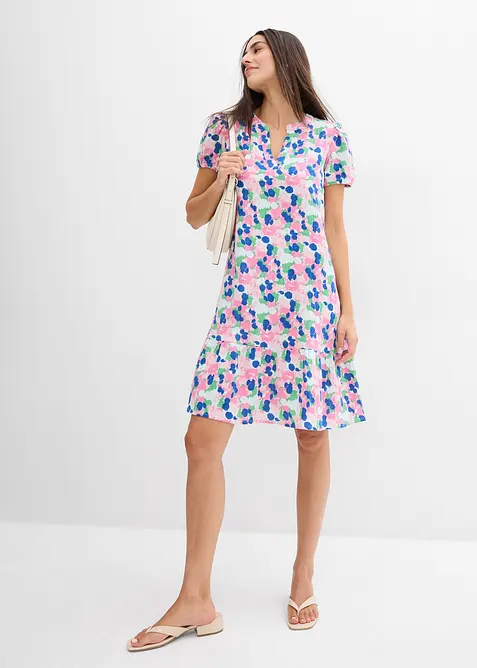 Kjole i myk musselin, bonprix