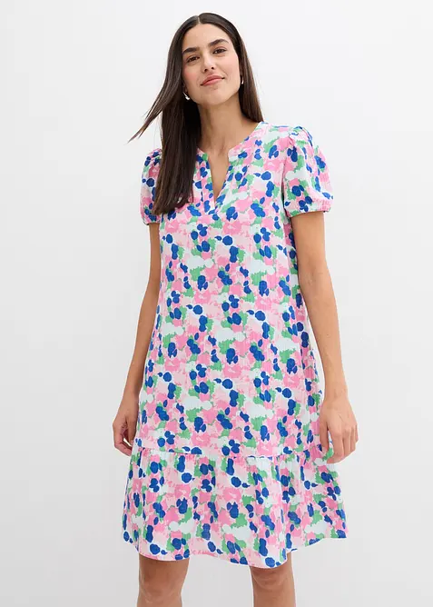 Kjole i myk musselin, bonprix