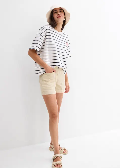 Sweatshirt i myk bomullsmiks, bonprix