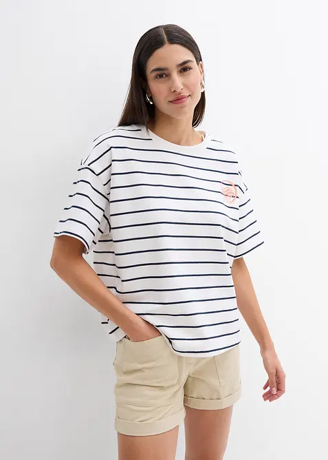 Sweatshirt i myk bomullsmiks, bonprix