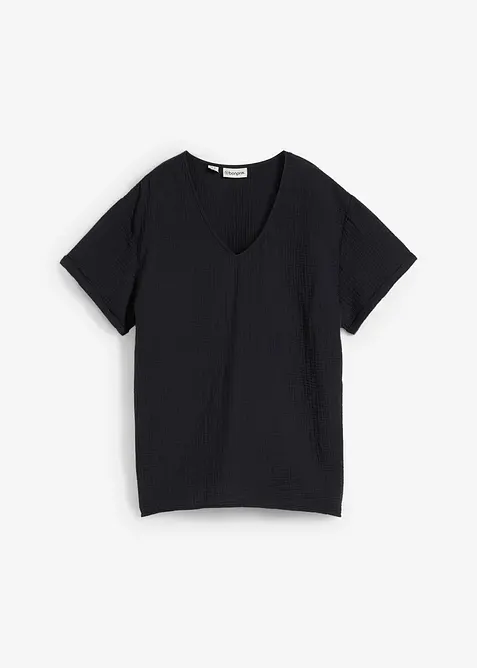 Trikottunika i myk musselin, bonprix