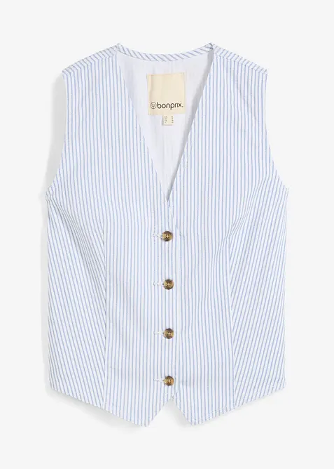 Jeansvest, stripete, bonprix