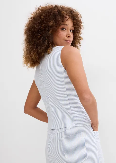 Jeansvest, stripete, bonprix