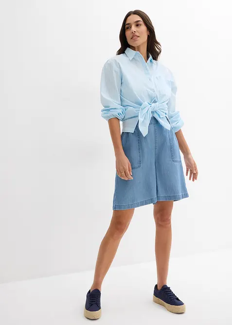 Pull on-shorts med kjølende lin, bonprix