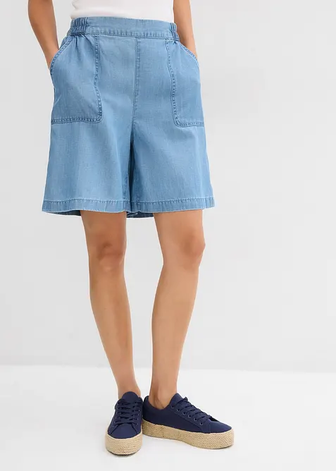 Pull on-shorts med kjølende lin, bonprix