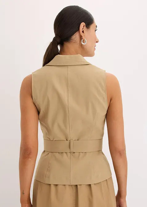 Vest med belte, bonprix