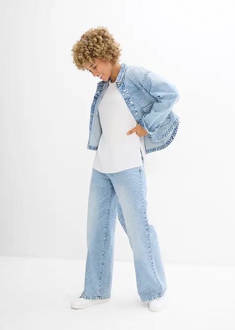 Blusetopp i resirkulert polyester, bonprix