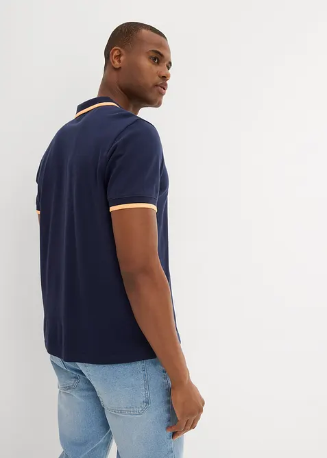 Piké-poloskjorte (2-pack) i ren økologisk bomull, bonprix