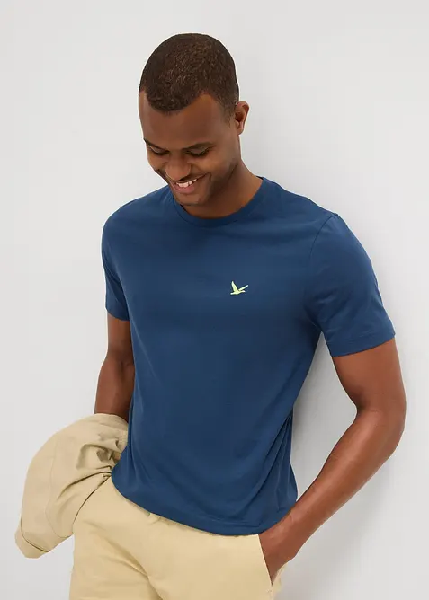 T-skjorte i 100% økologisk bomull (2-pack), bonprix