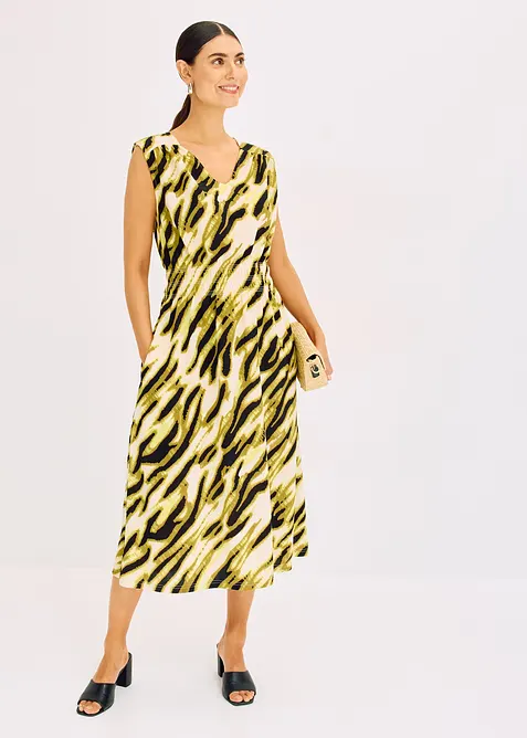 Jerseykjole med vaffels&oslash;m, bonprix