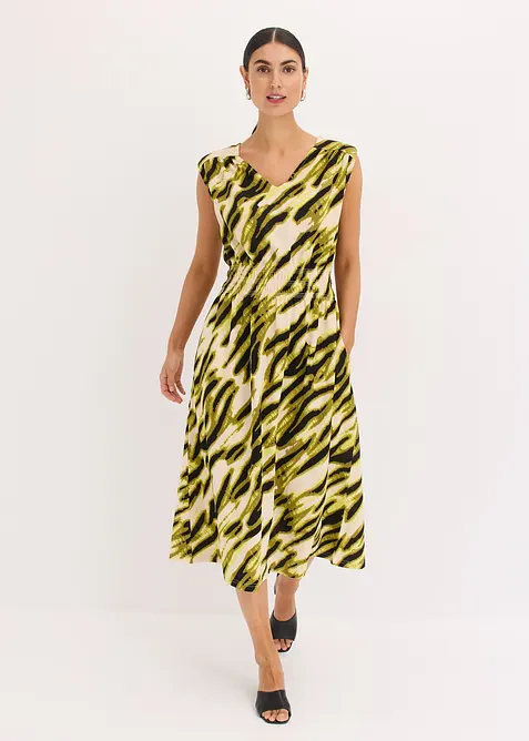 Jerseykjole med vaffels&oslash;m, bonprix